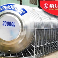 BỒN NƯỚC INOX ĐẮK LẮK – DUNG TÍCH LỚN 10.000L – 30.000L