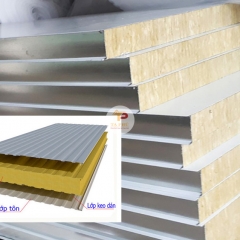 Tấm panel rockwool chống cháy cách âm cách nhiệt